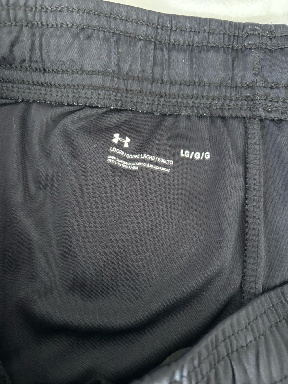 Under Armour Freedom Black Athletic Shorts Men's Size L UA Training Gym Shorts - Picture 4 of 5